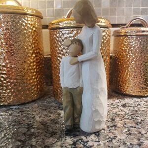 Willow Tree Mother and Child Figurine - White and Tan